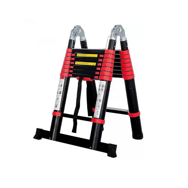 Multi purpose telescopic ladder knuckle foldable