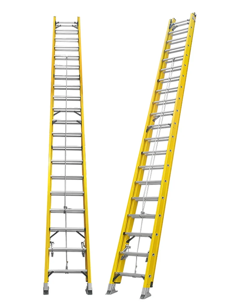 Fiberglass extension ladder