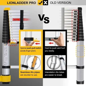 TUV soft close telescopic ladder