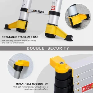 TUV soft close telescopic ladder